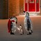 Northlight 3D Lighted Winter Penguin Family Outdoor Christmas Yard Decoration - 32" - Set of 3